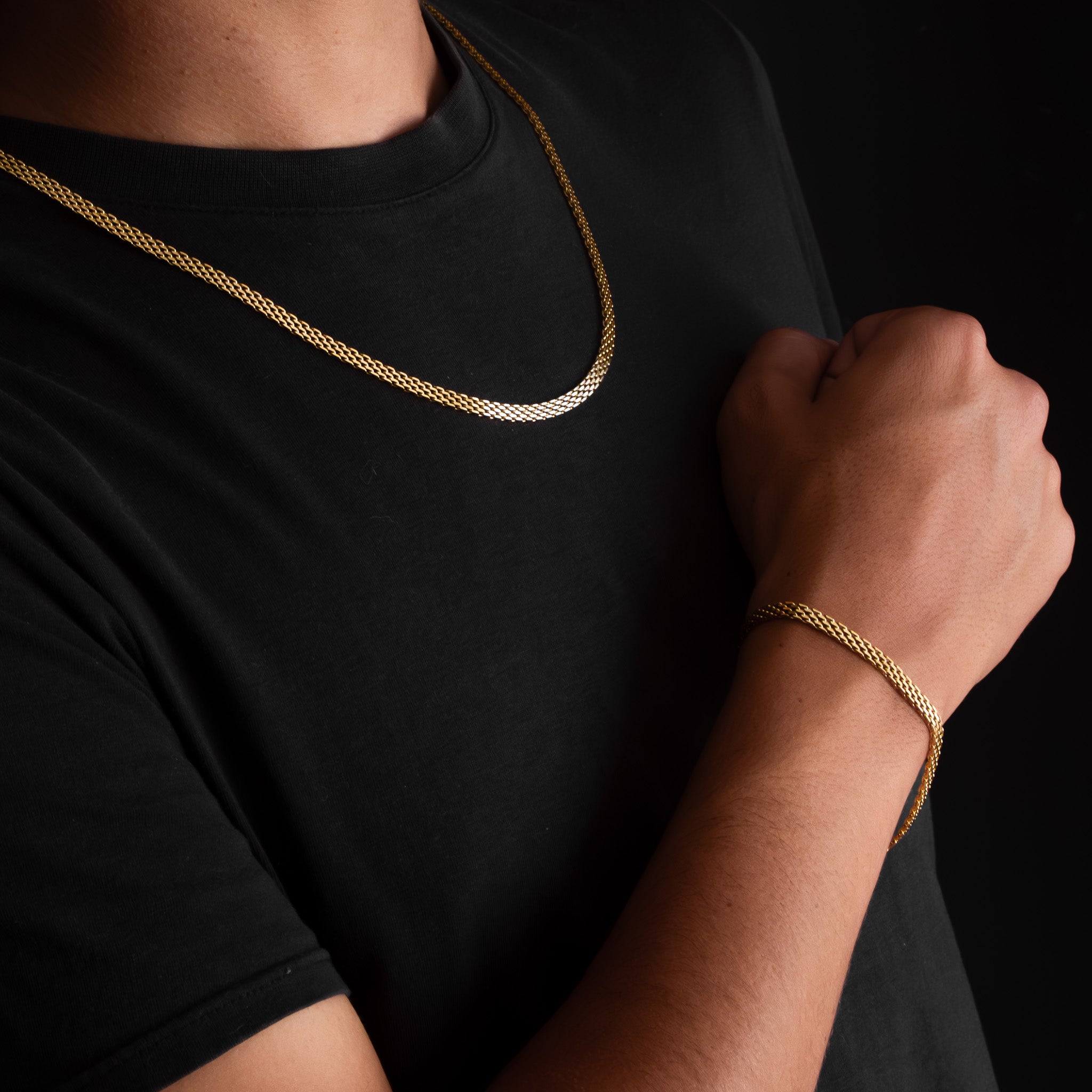 Combo Cadena Chinesca Hombre + Pulsera