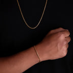 Combo Cadena Cubana Hombre + Pulsera