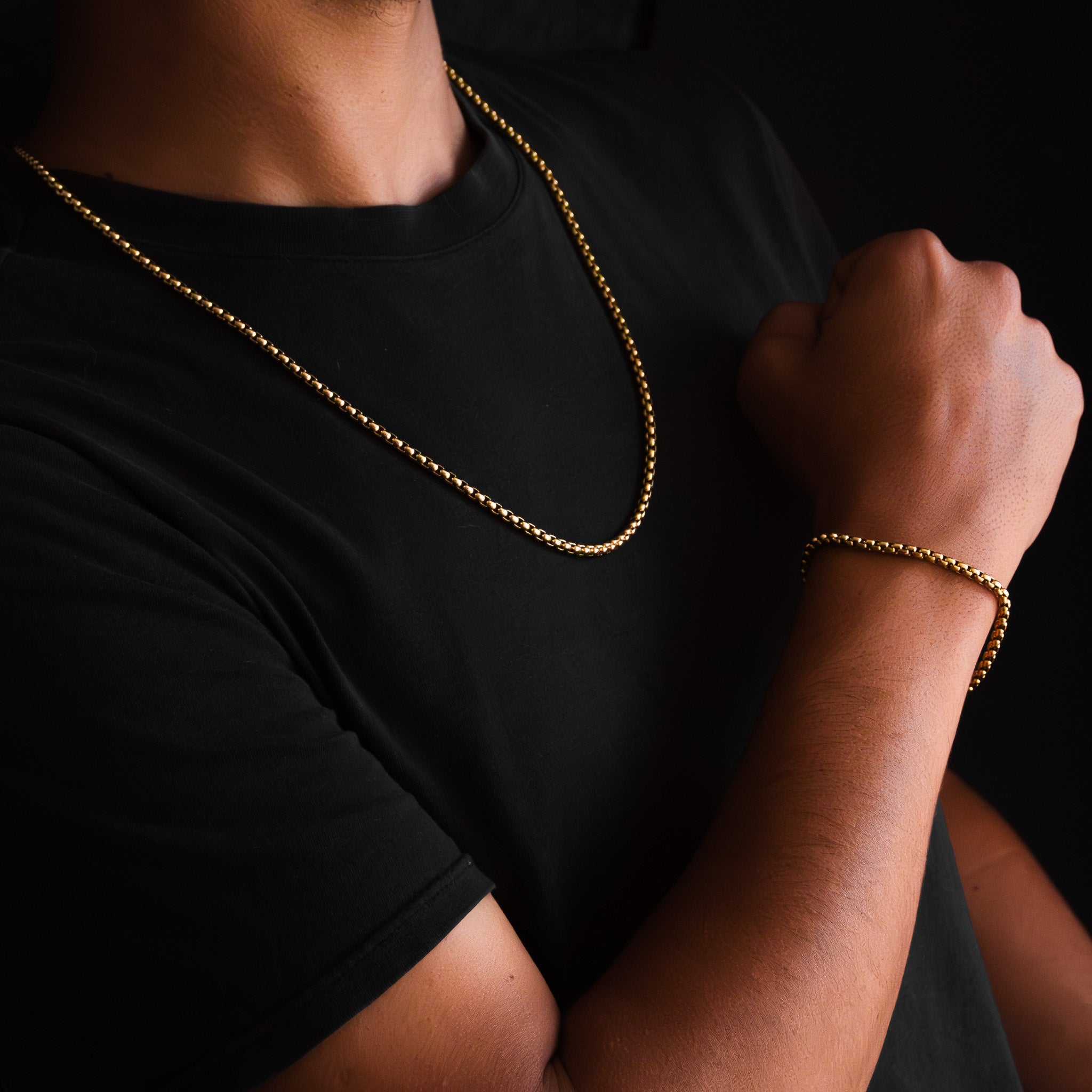 Combo Cadena Veneciana Hombre + Pulsera