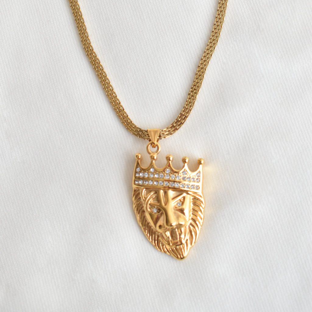 Combo Cadena Chinesca Hombre + Dije Rey Leon