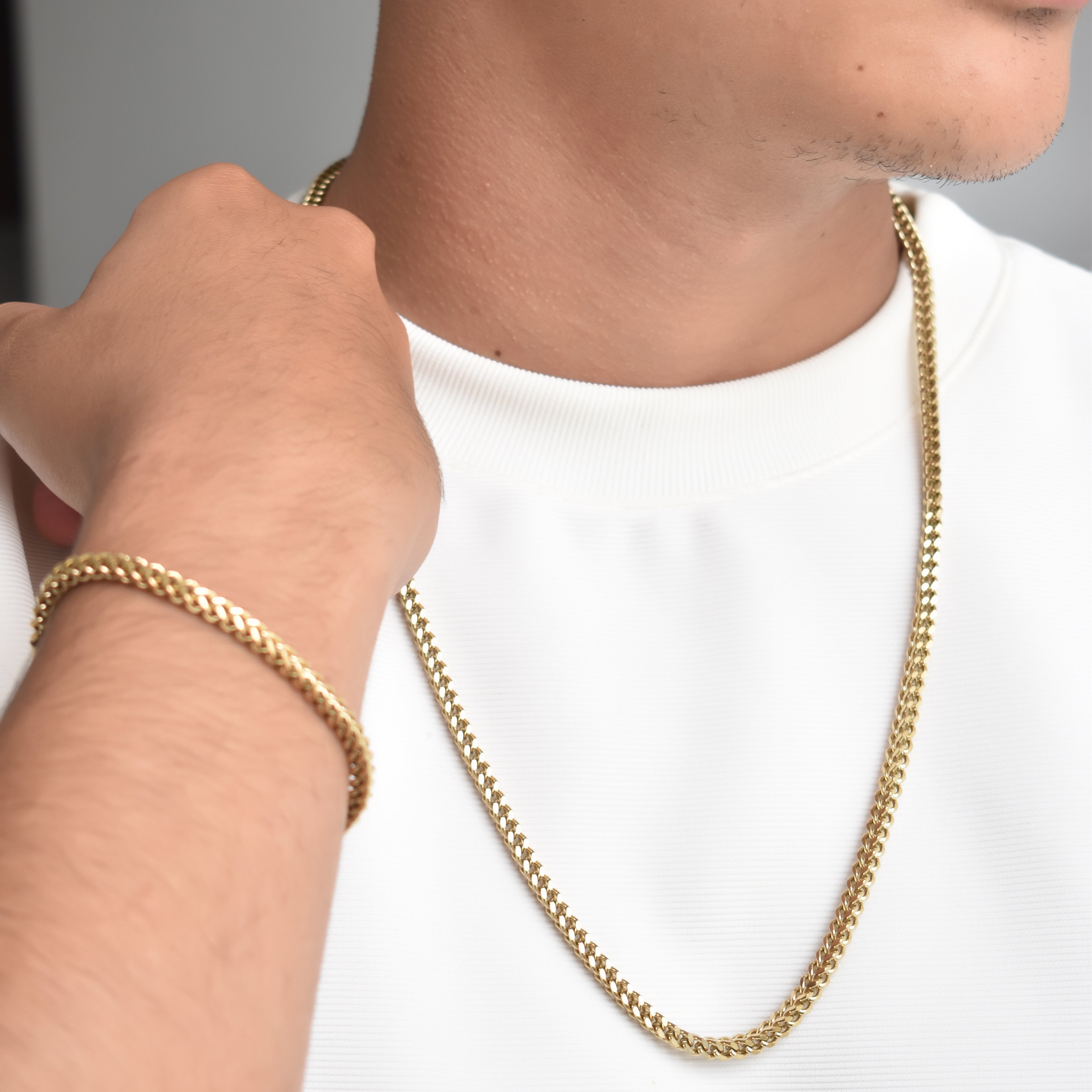 Combo Cadena Franco Hombre + Pulsera