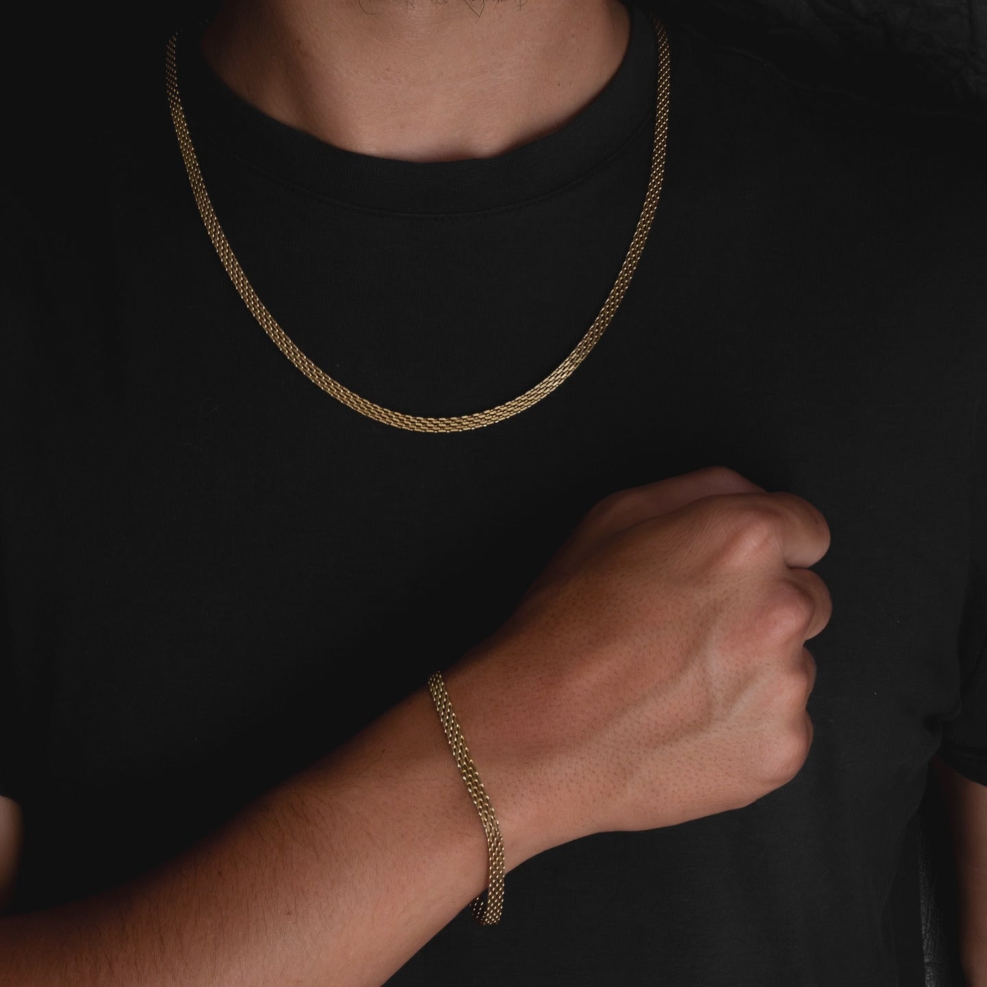 Combo Cadena Chinesca Hombre + Pulsera